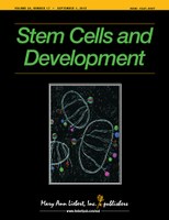 Cover of the journal "Stem Cells and Development" by PhD student Anaïs Wanet