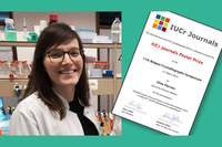 IUCr Journals Poster Prize awarded to NARILIS PhD student Elise Pierson at the Belgian Crystallography Symposium 2021!