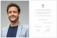 Jonathan Douxfils receives the Bekales Foundation Award for his research in women’s health